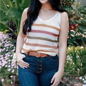 NEW! Striped knit tank